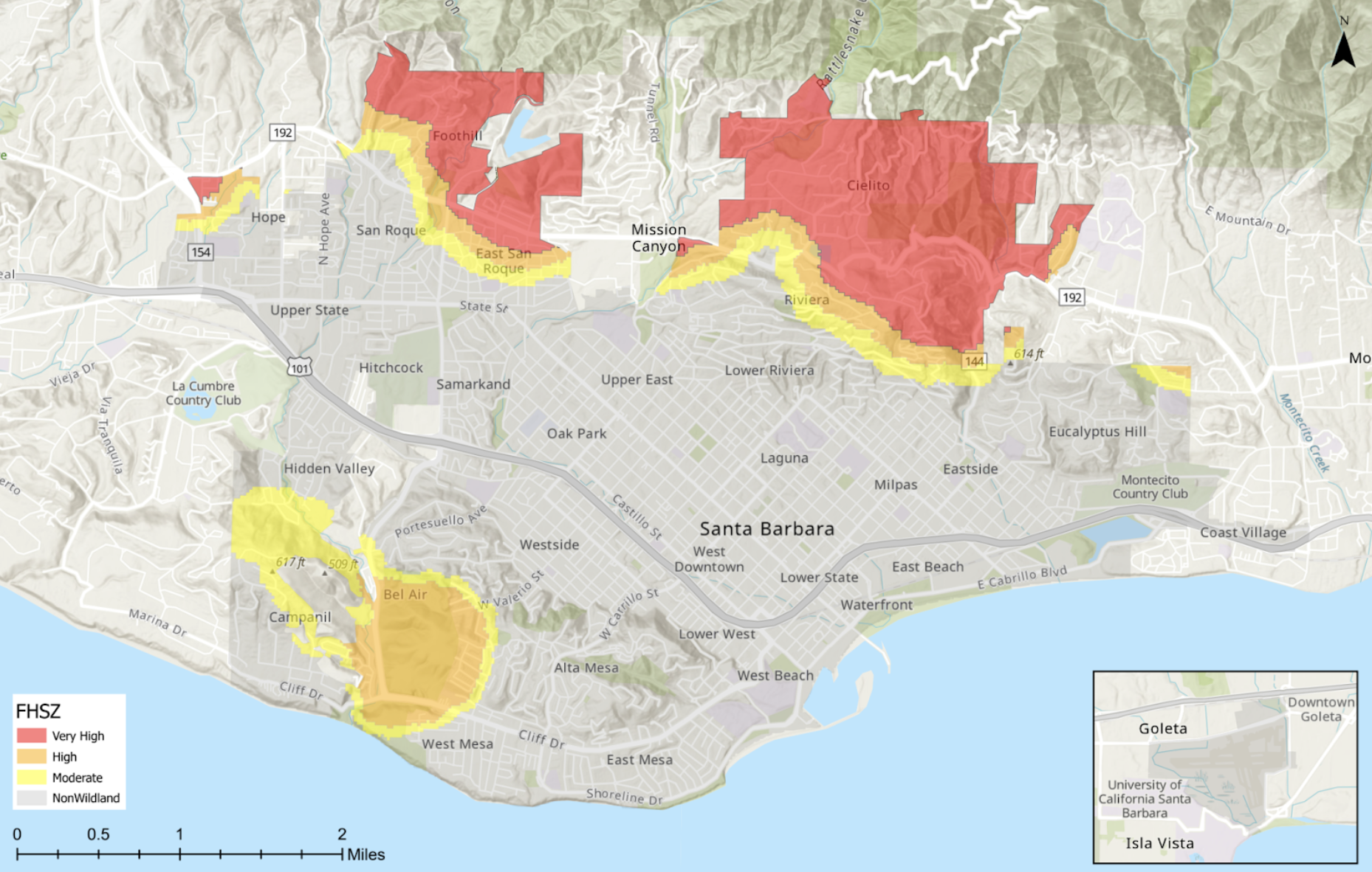 New Map Showing Greatest Santa Barbara County Fire Hazards The Santa Screenshot 2025 04 13 At 9.59.50 PM 